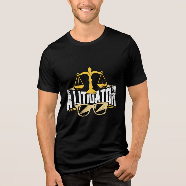 Law School Graduate Attorney Gag Tri-Blend Shirt (Front)