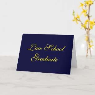 Law School Graduate Congratulations Card