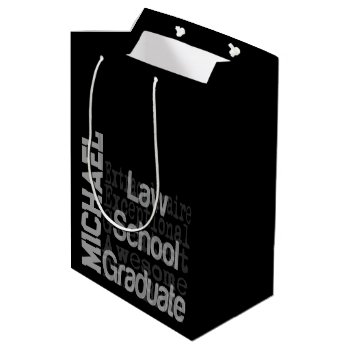 Law School Graduate Extraordinaire Custom Medium Gift Bag by Graphix_Vixon at Zazzle