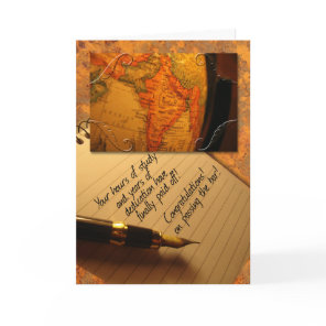 Law School Graduate Passing the Bar Congratulation Card