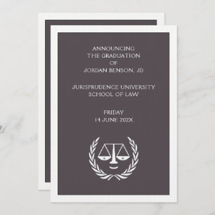 Law School Graduation Announcement