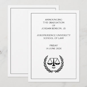 Law School Graduation Announcement