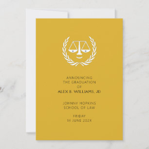 Law School Graduation Announcement