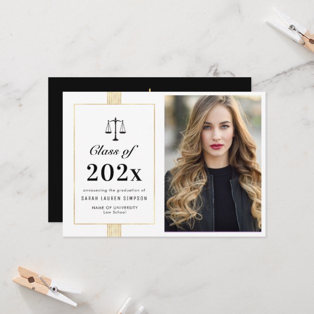 Law School Graduation Announcement Zazzle   Law School Graduation Announcement Rafa75f729adc4e03871ec884b85b5717 Tcv46 Emhmo 630 