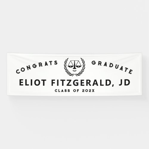 Law School Graduation Banner