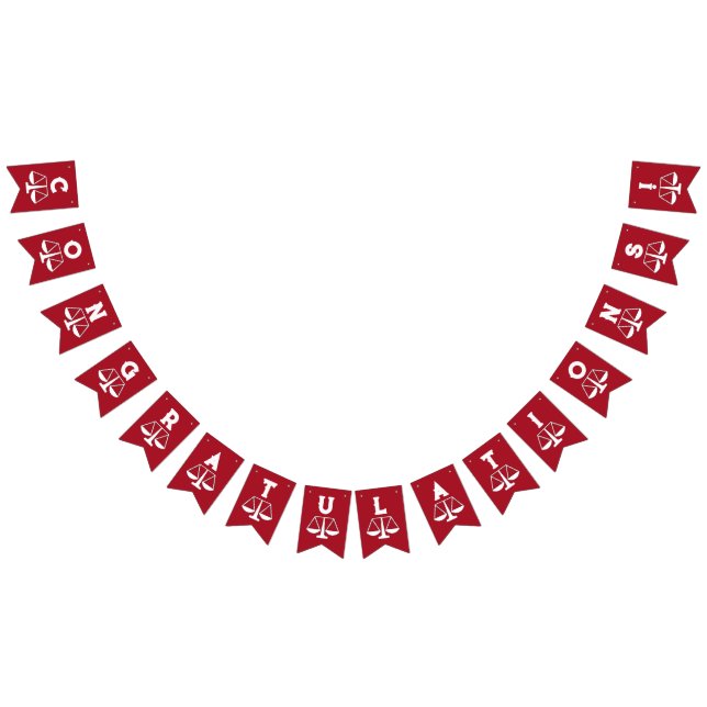 Law School Graduation Bunting Flags (All)