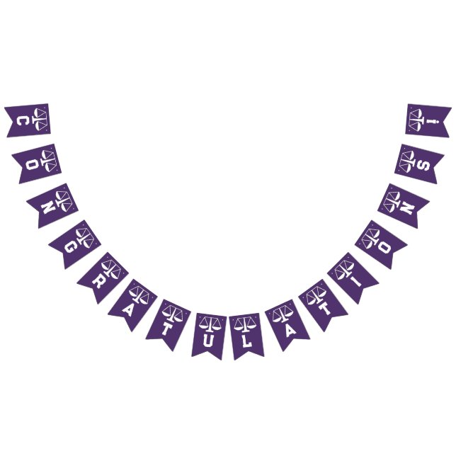 Law School Graduation Bunting Flags (All)