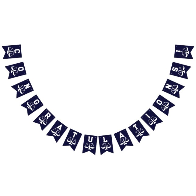 Law School Graduation Bunting Flags (All)
