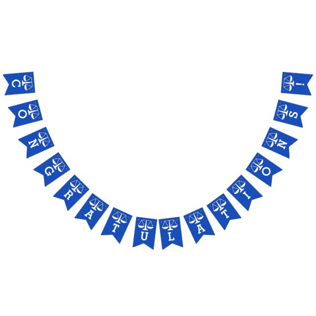 Law School Graduation Bunting Flags (All)