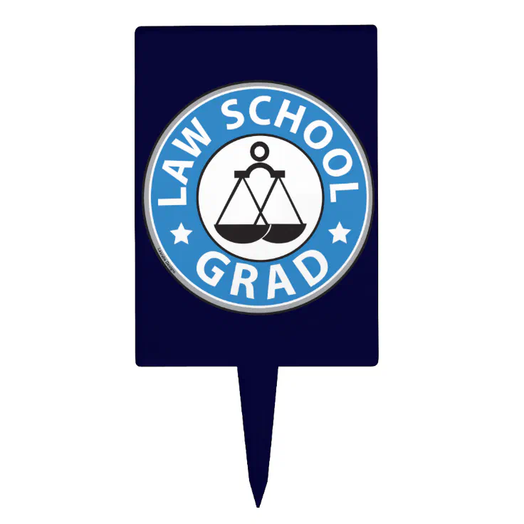 Law School Graduation Cake Topper | Zazzle