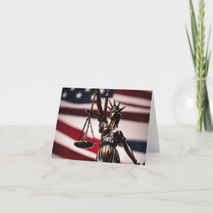 Law School Graduation Card-Lady Justice Card