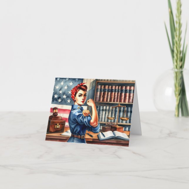 Law School Graduation Card-Rosie the Riveter  Card (Front)