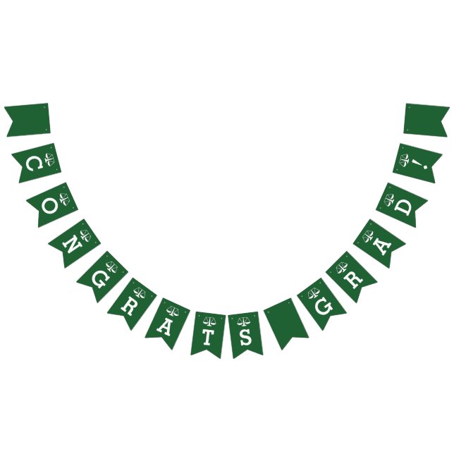 Law School Graduation Congrats Bunting Flags (All)