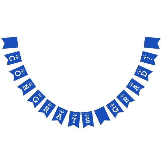 Law School Graduation Congrats Bunting Flags (All)