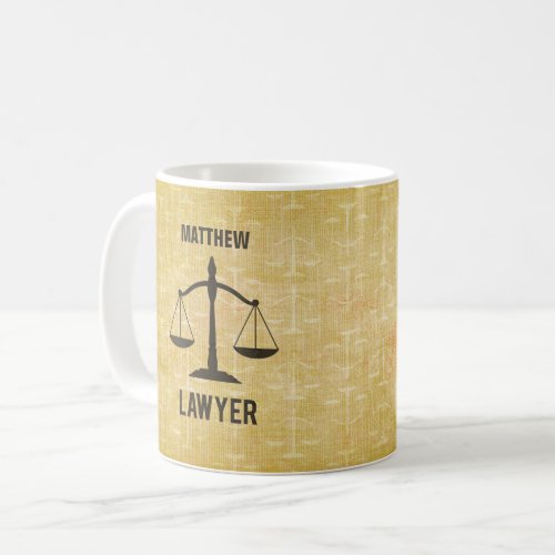 Law School Graduation Congrats Scale of Justice Coffee Mug