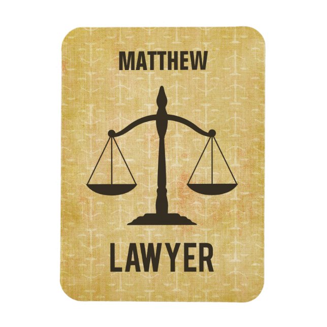 Law School Graduation Congrats Scale of Justice Magnet (Vertical)