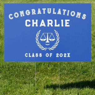 Law School Graduation Congrats Sign