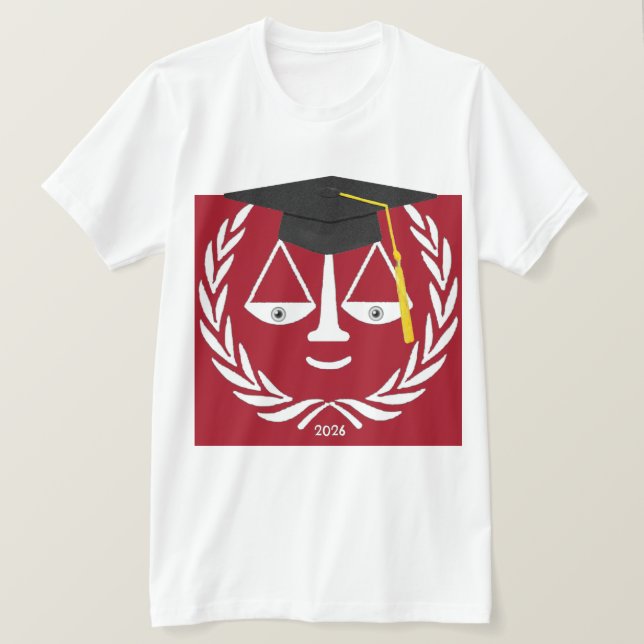 Law School Graduation Gift T-Shirt (Design Front)