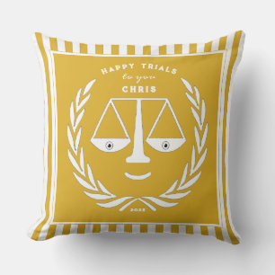 Law School Graduation Gift Throw Pillow