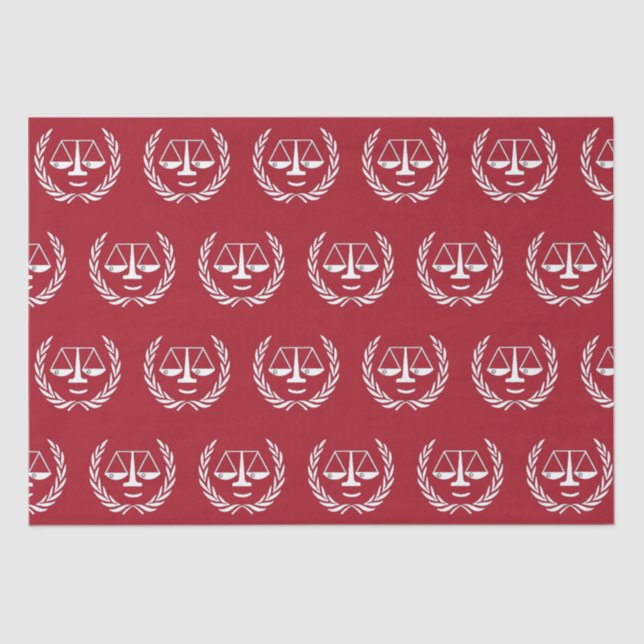 Law School Graduation Gift Tissue Paper (Front)