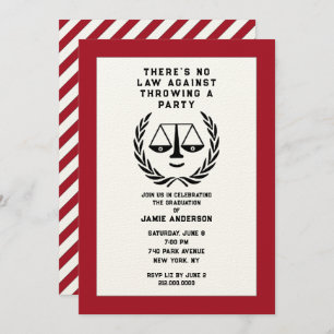 Law School Graduation Invitation