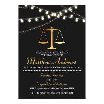 Law School Graduation Invitation Law School Graduation Invitation