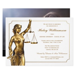 Law School Graduation Invitation