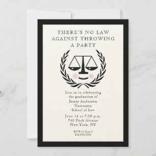 Law School Graduation Invitations