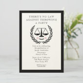 Law School Graduation Invitations (Standing Front)