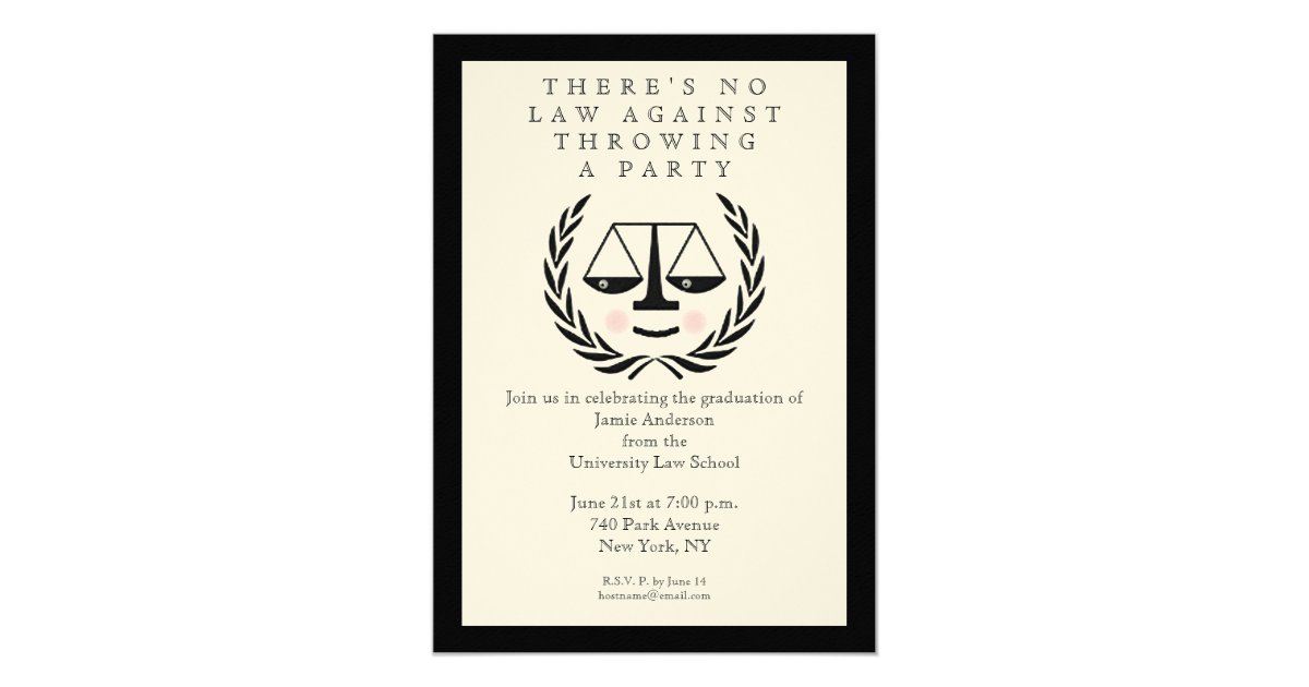 Law School Graduation Invitations 8