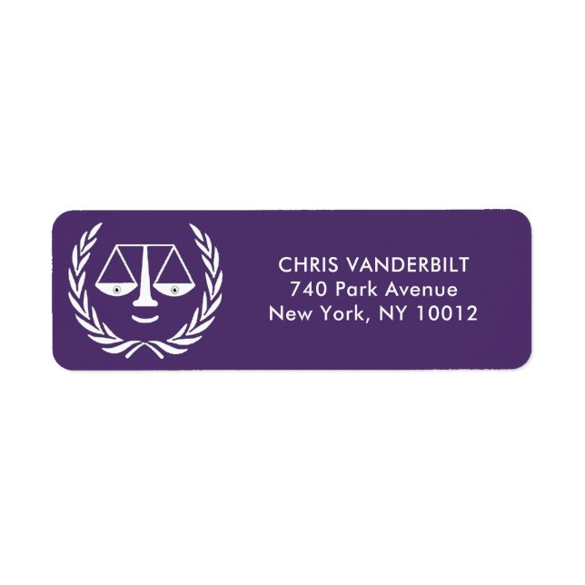 Law School Graduation Label (Front)