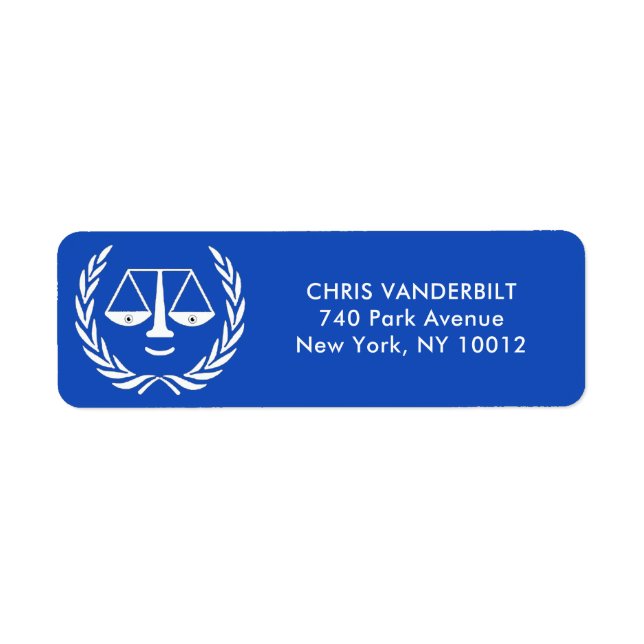 Law School Graduation Label (Front)