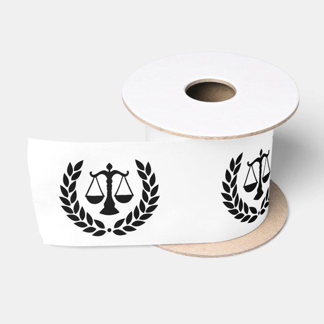 Law School Graduation Lawyer Attorney Law Firm Satin Ribbon (Spool)