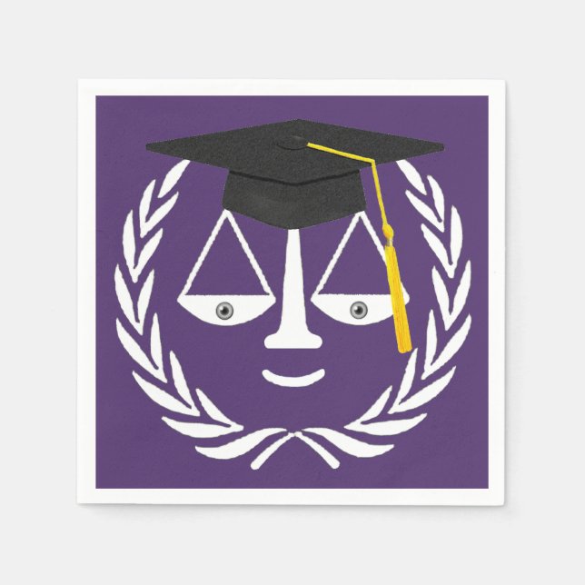 Law School Graduation Napkins (Front)