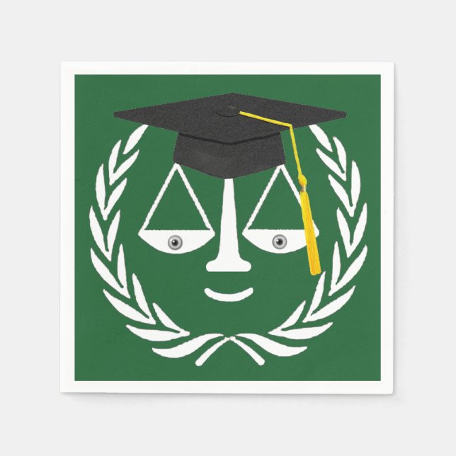 Law School Graduation Napkins (Front)
