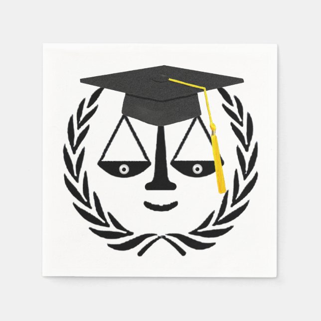 Law School Graduation Napkins (Front)