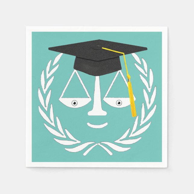 Law School Graduation Napkins (Front)