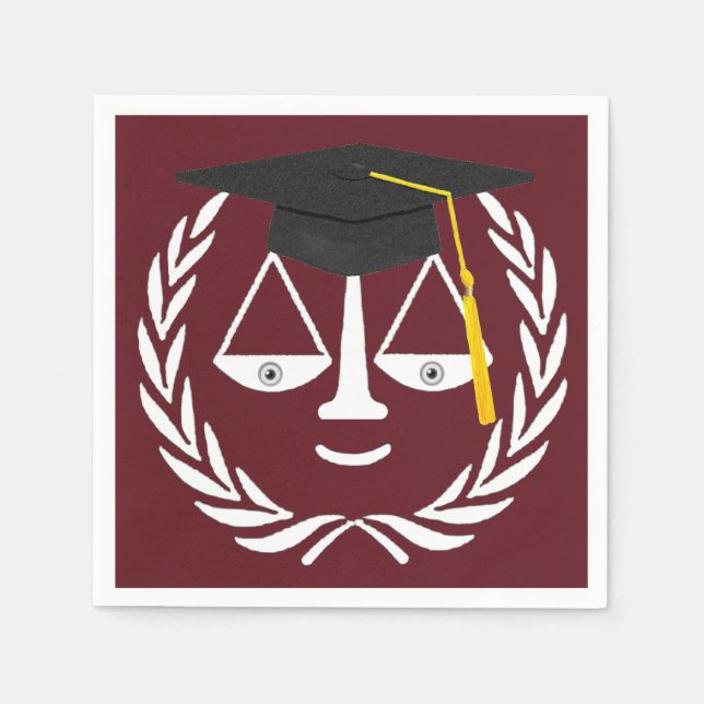 Law School Graduation Napkins (Front)