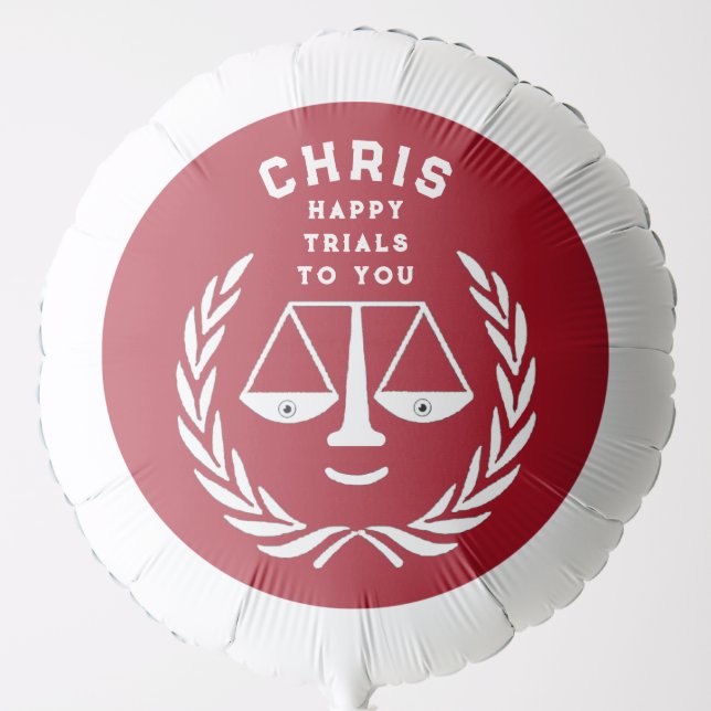 Law School Graduation Party Balloon (Front)
