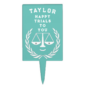 Law School Graduation Party Cake Topper