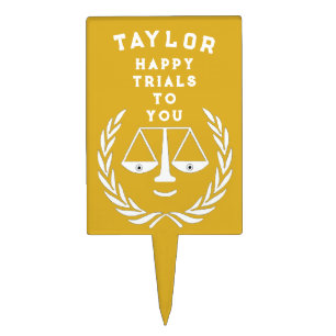 Law School Graduation Party Cake Topper