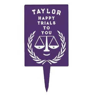 Law School Graduation Party Cake Topper