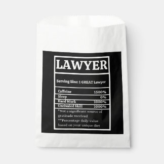 Law School Graduation Party Favor Lawyer Thank You Bag
