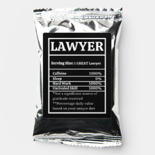Law School Graduation Party Favor Lawyer Thank You Coffee Drink Mix