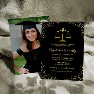 Law School Graduation Party Invitation
