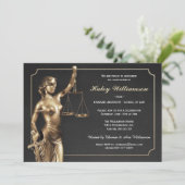 Law School Graduation Party Invitation (Standing Front)