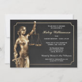 Law School Graduation Party Invitation (Front)