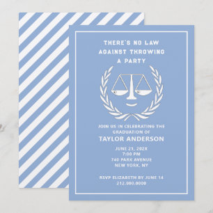 Law School Graduation Party Invitation