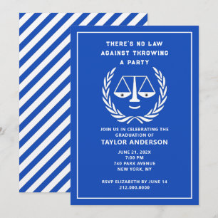 Law School Graduation Party Invitation