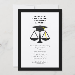 Law School Graduation Party Invitation